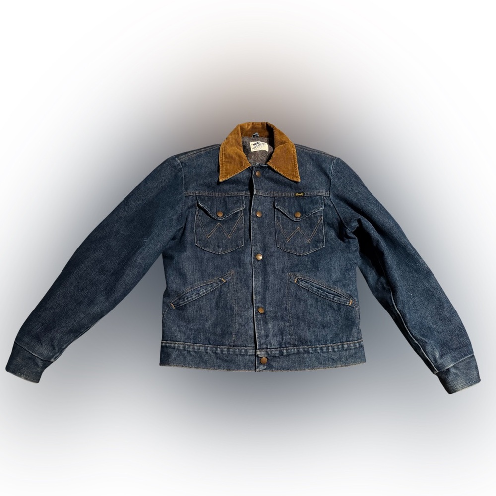 Vintage Wrangler women’s western denim jacket blanket lined